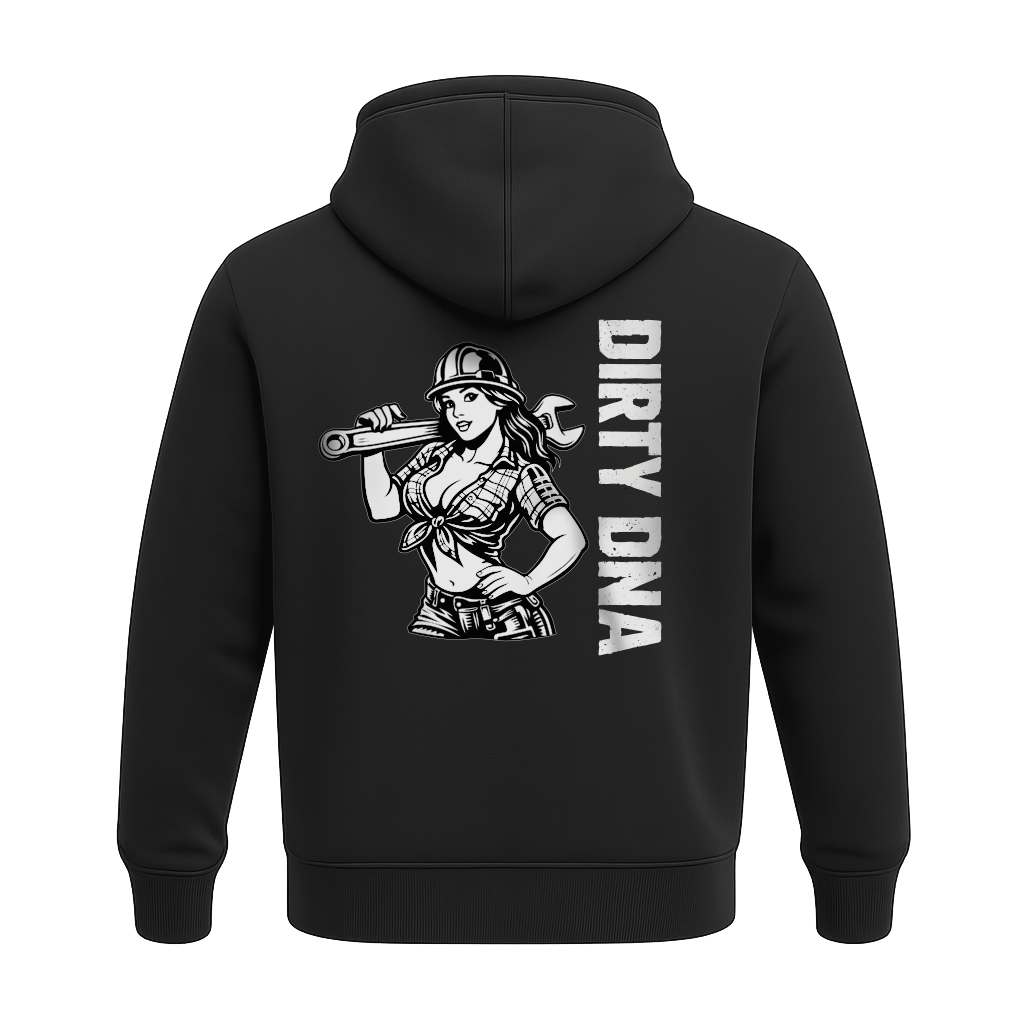 Dirty DNA Mechanic Girl Hoodie
