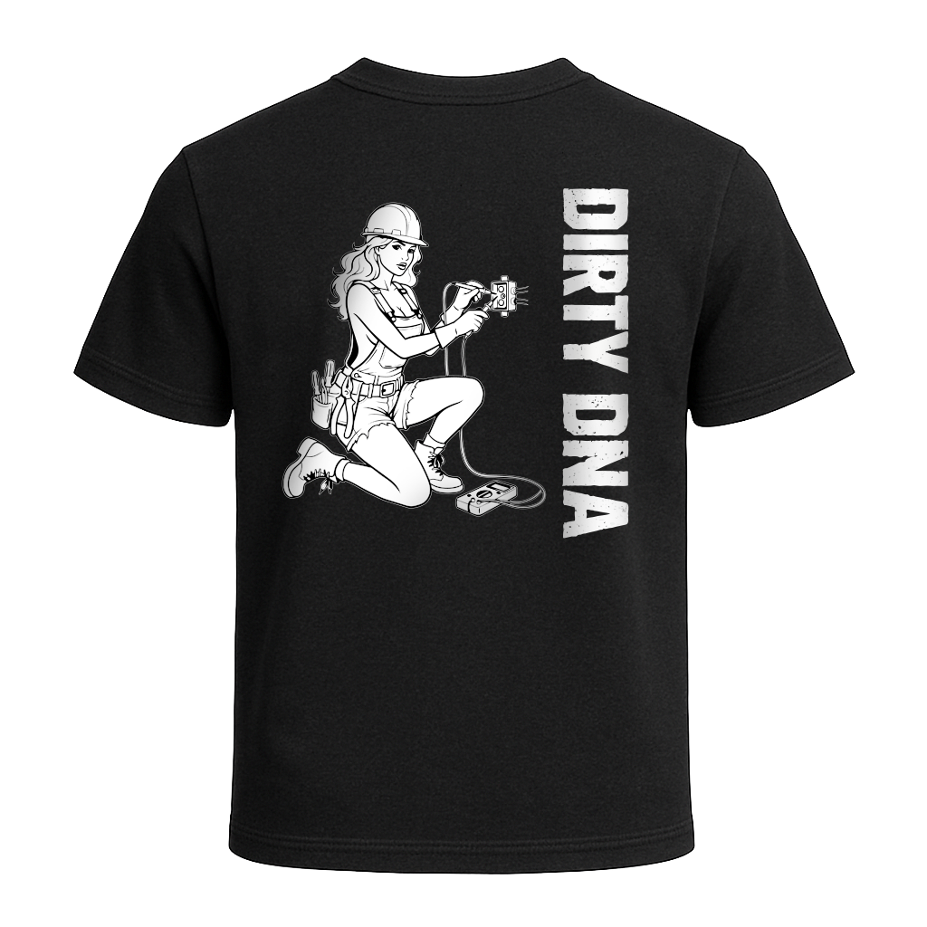 Dirty DNA Electrician Girl T-Shirt