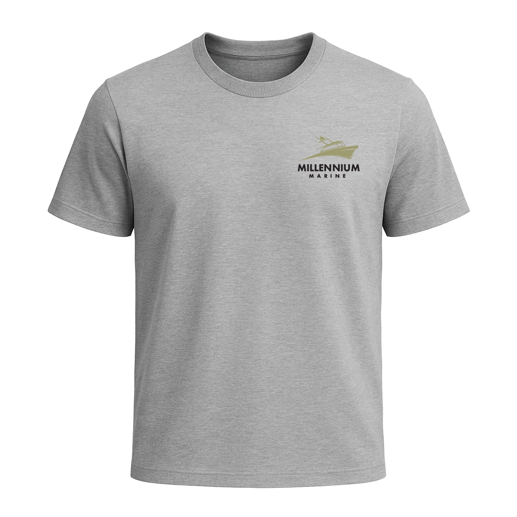 Catch More Tail Tee - Millennium Marine Grey