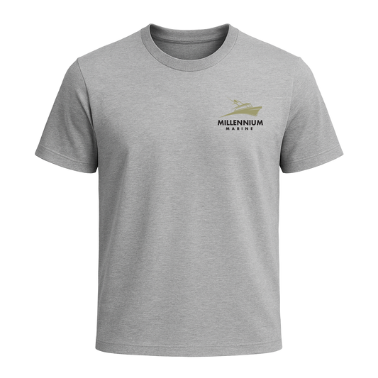 Catch More Tail Tee - Millennium Marine Grey