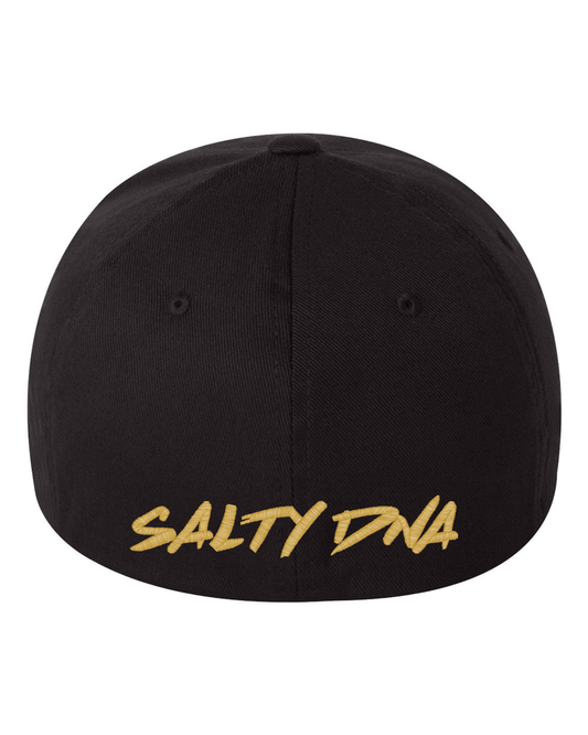 Salty DNA Originals Flex Fit – Black & Gold