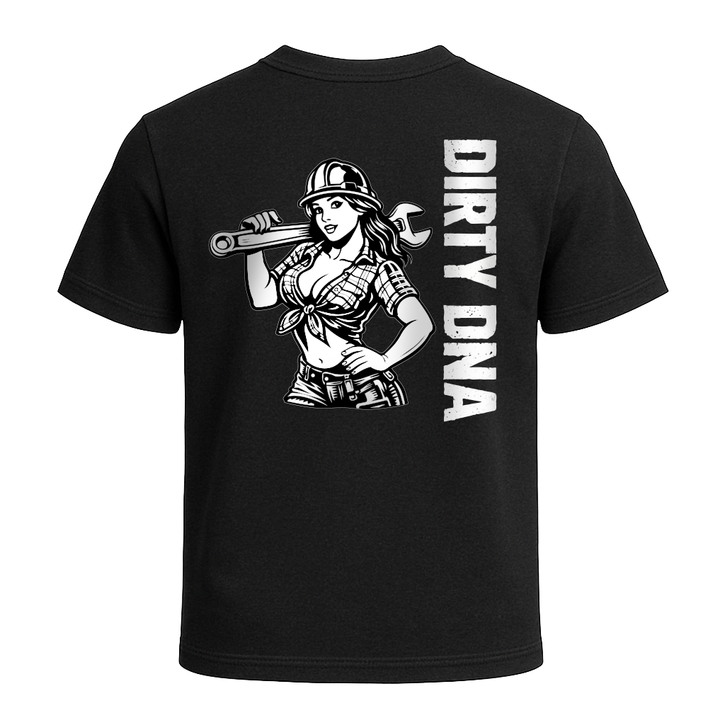 Dirty DNA Mechanic Girl T-Shirt