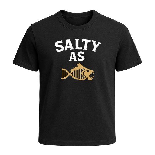 Salty As T-Shirt – Black