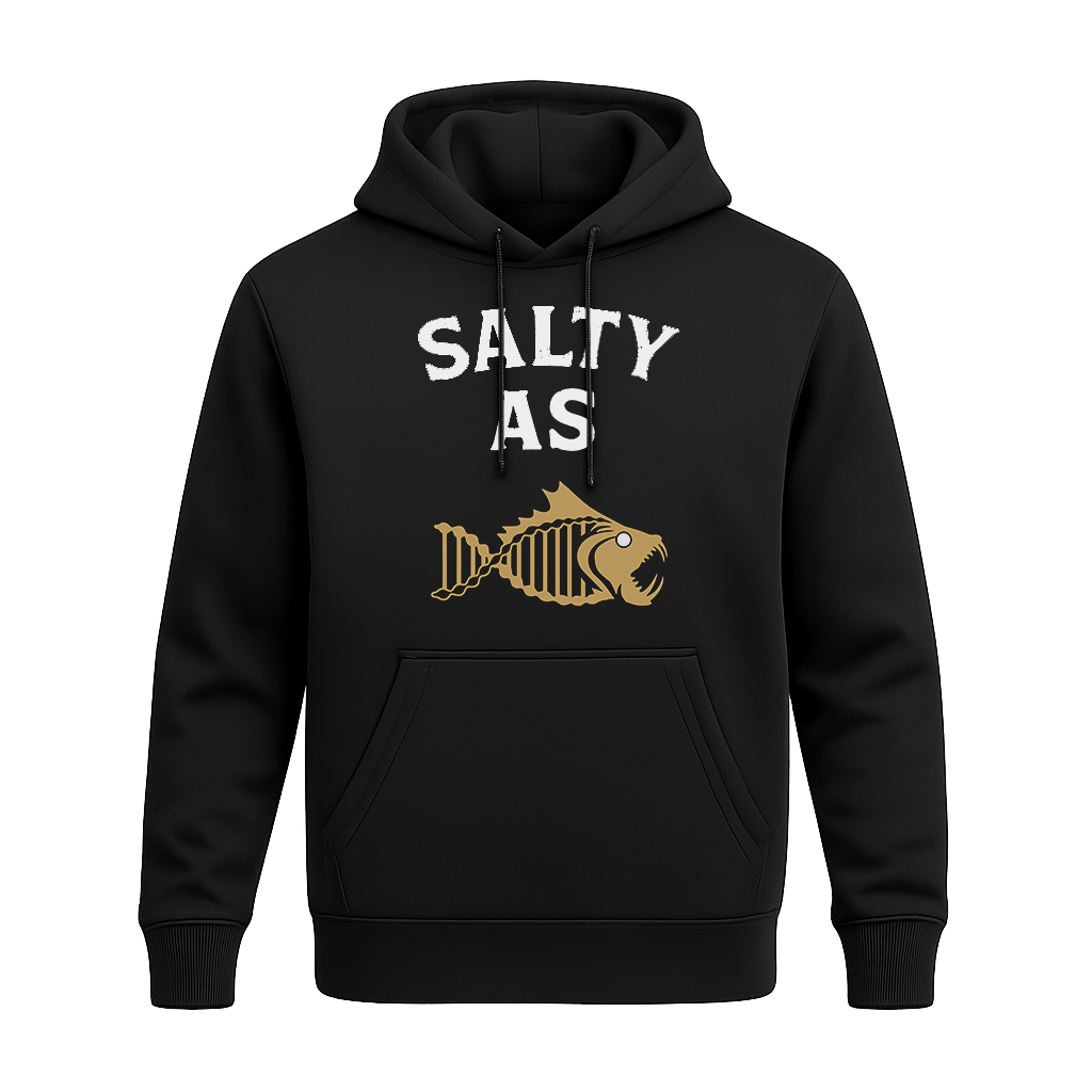 Salty As Hoodie – Black