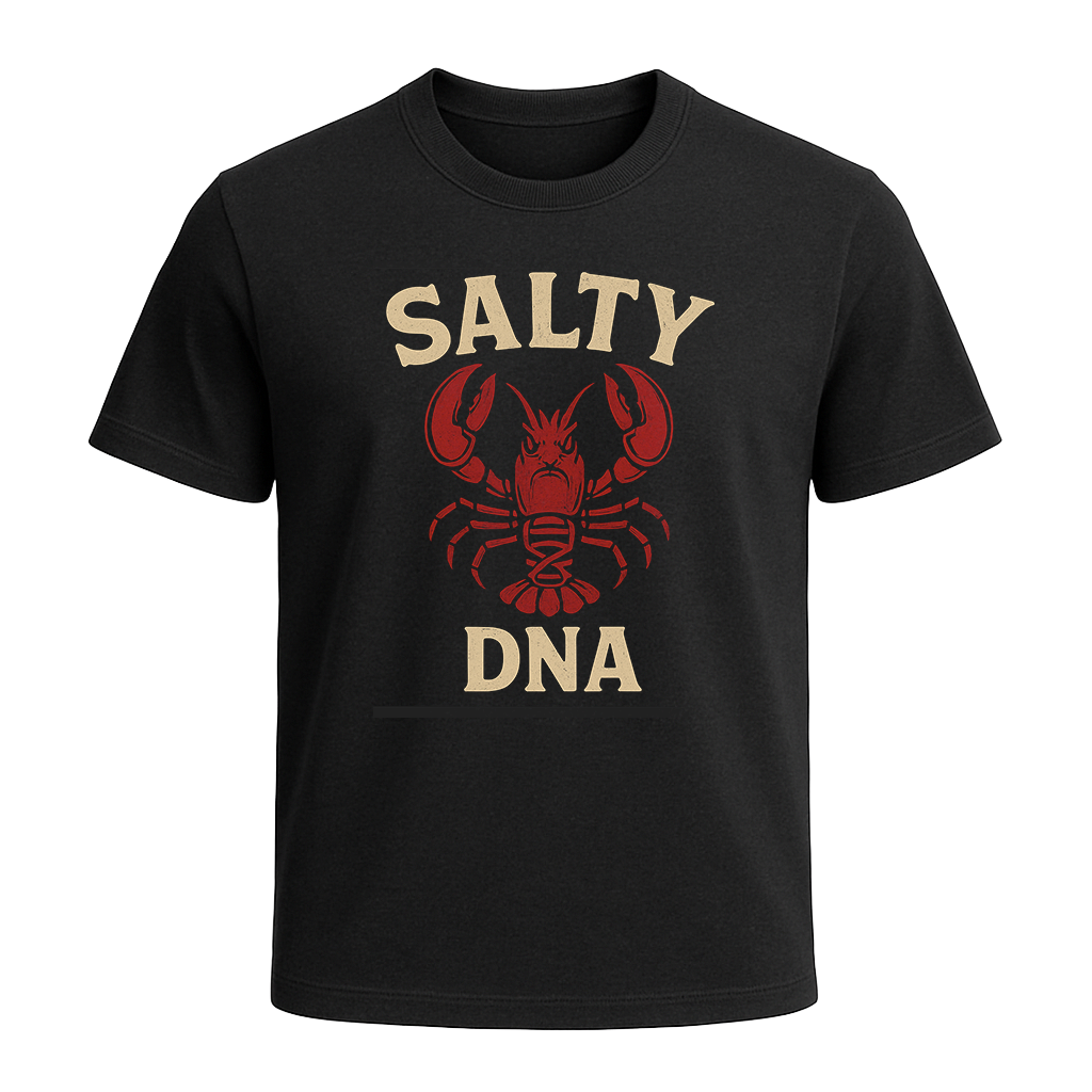 Salty DNA Lobster T-Shirt – Black