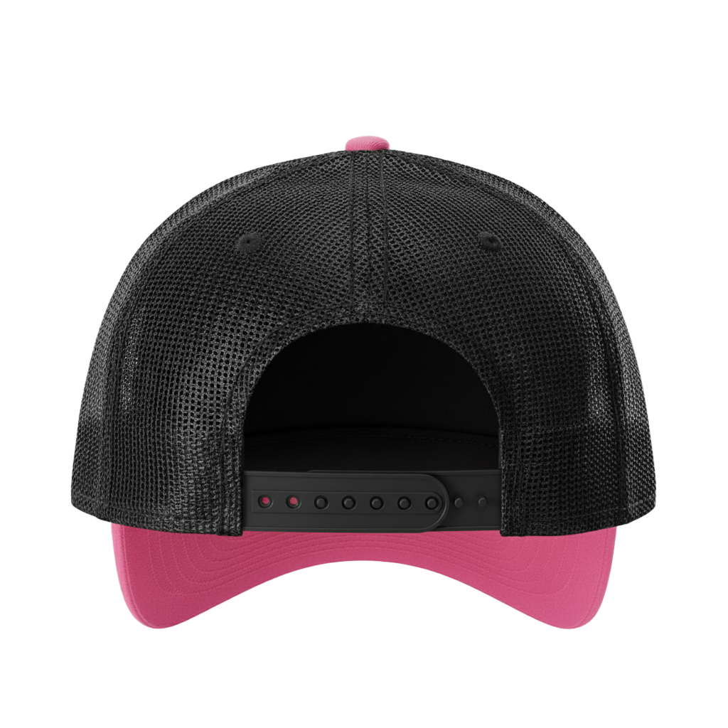 Salty DNA Mesh Snapback – Hot Pink & Black