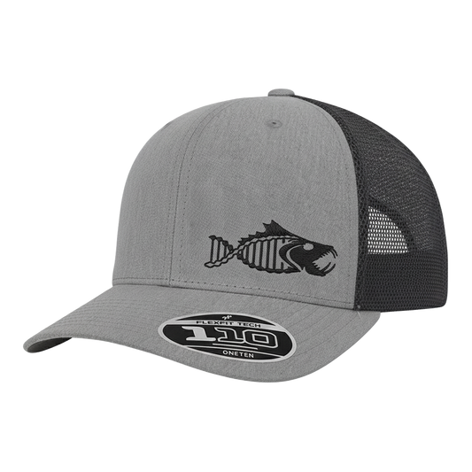 Salty DNA Originals Mesh Snapback Flexfit 110 – Grey/Black with Black Logo