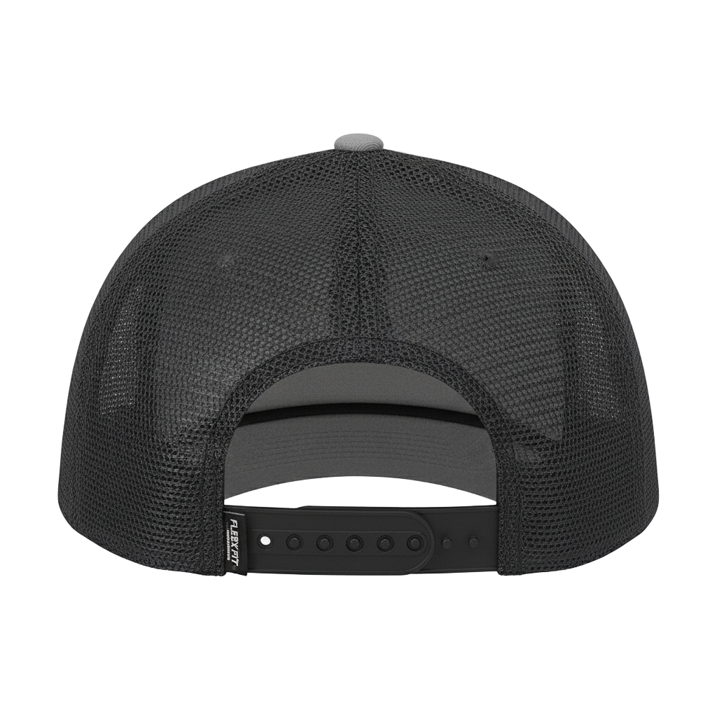 Salty DNA Originals Mesh Snapback Flexfit 110 – Grey/Black with Black Logo