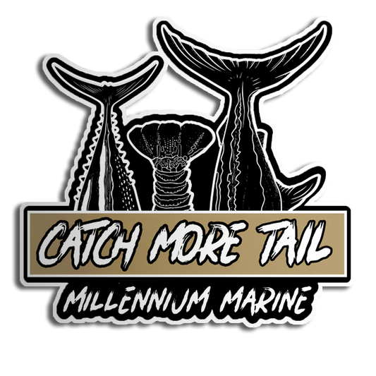 Catch More Tail Fish Sticker (3 tails)