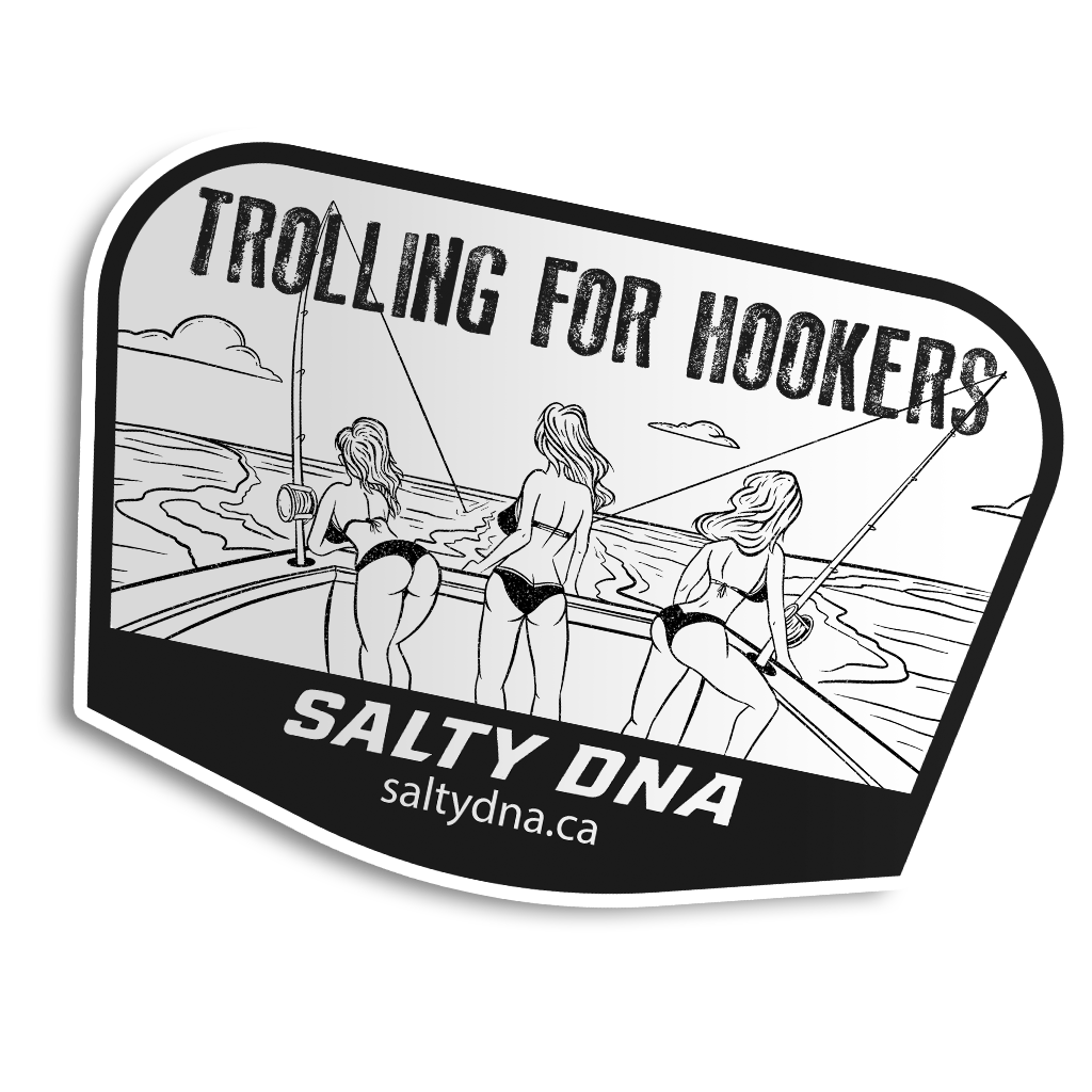 Trolling For Hookers Stickers